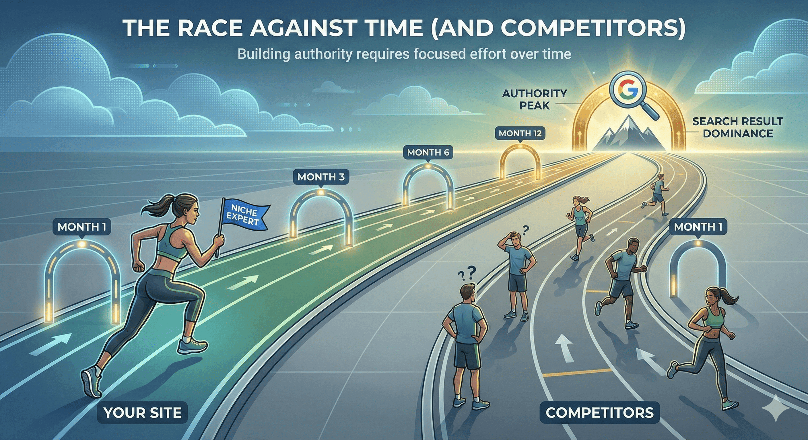The Race for Niche Authority: Your 6-12 Month SEO Timeline